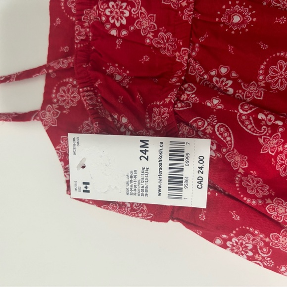 🆕 Carter’s 24m Red Bandana Bubble Romper - Picture 4 of 4